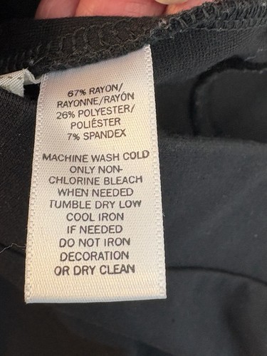 Lou & Grey For Loft Womens Pants Black Size Medium Leggings Rayon Blend Soft - Picture 4 of 4