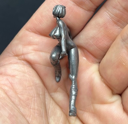 Latón Desnudo Masturbación Niña Estatua Arte Belleza Sexy Modelo Polla Obra de Arte - Imagen 4 de 6