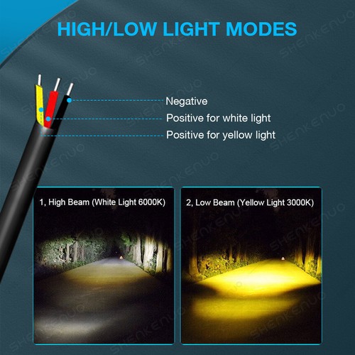 2X LED Work Light Pods Spot Fog Lamp Yellow White Off Road Driving UTV SUV Truck - Picture 7 of 16