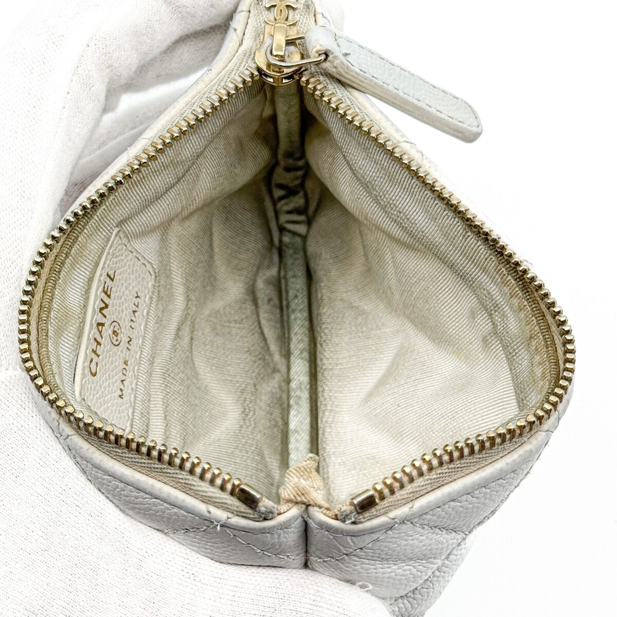 CHANEL Matelasse Coin Case Coin Purse Quilted Caviar Skin CHANEL Matelasse Coin Case Coin Purse Quilted Caviar Skin