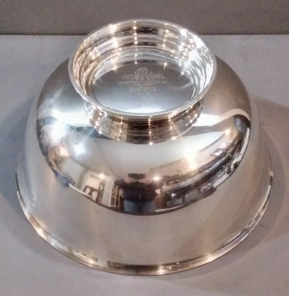 Reed & Barton X1455 1941 plata esterlina 9" Paul Revere repro Bowl 772 gr. Foto 4 de 4