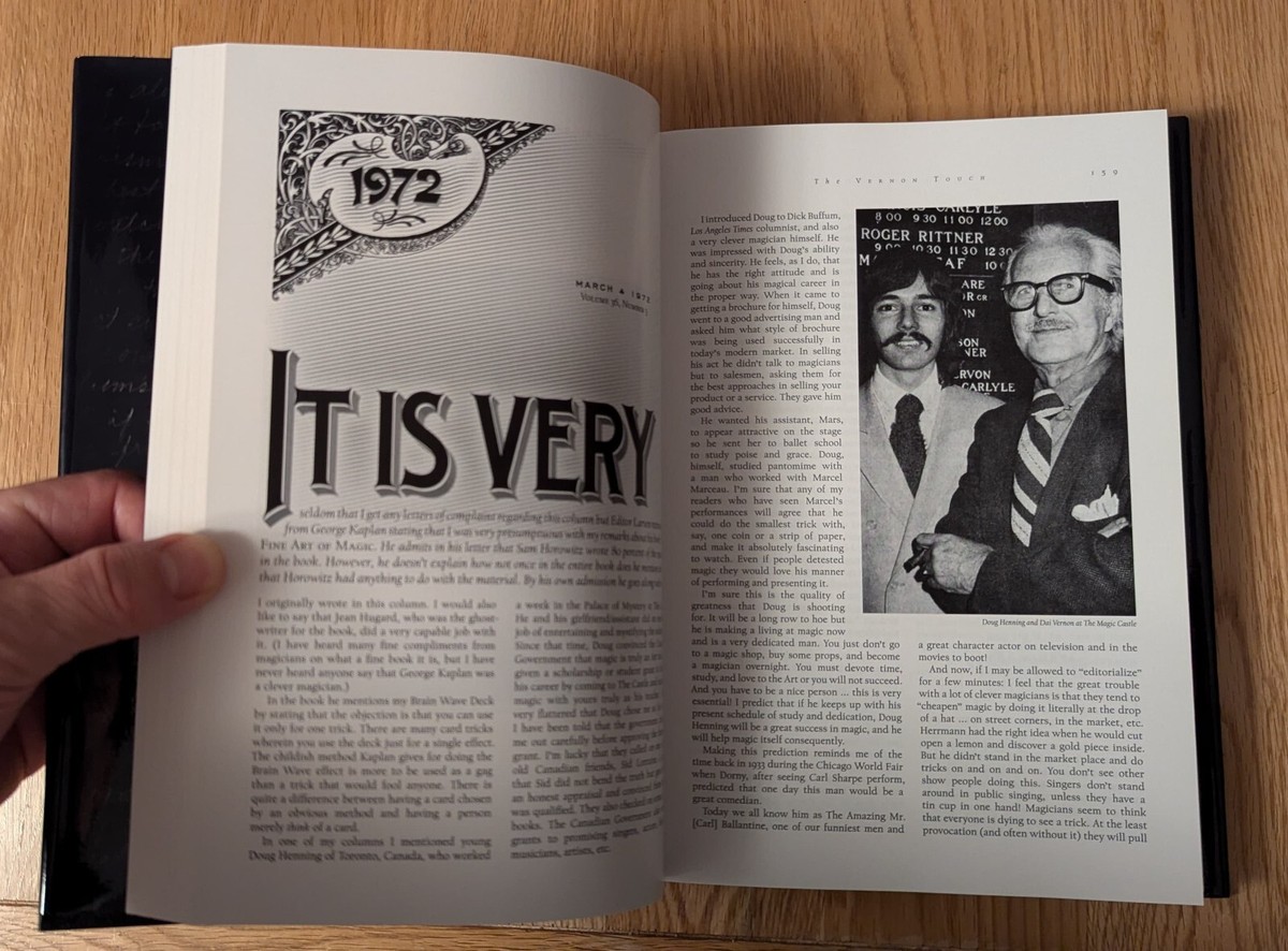 The Vernon Touch - Writings of Dai Vernon Magic Genii Magazine