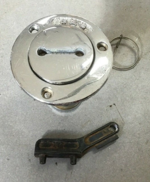 Stainless Steel Tethered Boat Marine Gas Cap with Key eBay