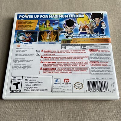 Dragon Ball Fusions (Nintendo 3DS) Original Case & Manual ONLY