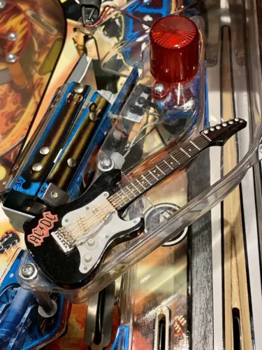 New Custom ACDC AC/DC PINBALL Machine Black Guitar Ramp Mod