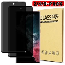 Anti-Spy Tempered Glass Screen Protector For Samsung Galaxy S22 /S22+/ S22 Ultra