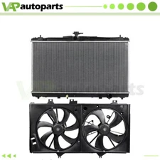Radiator and Radiator Condenser Cooling Fan Kit For 2012-2017 Toyota Camry 2.5L