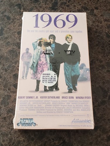 BRAND NEW 1969 (VHS; 1988) Robert Downey Jr. RARE Sealed MEDIA Watermarks - Picture 1 of 7