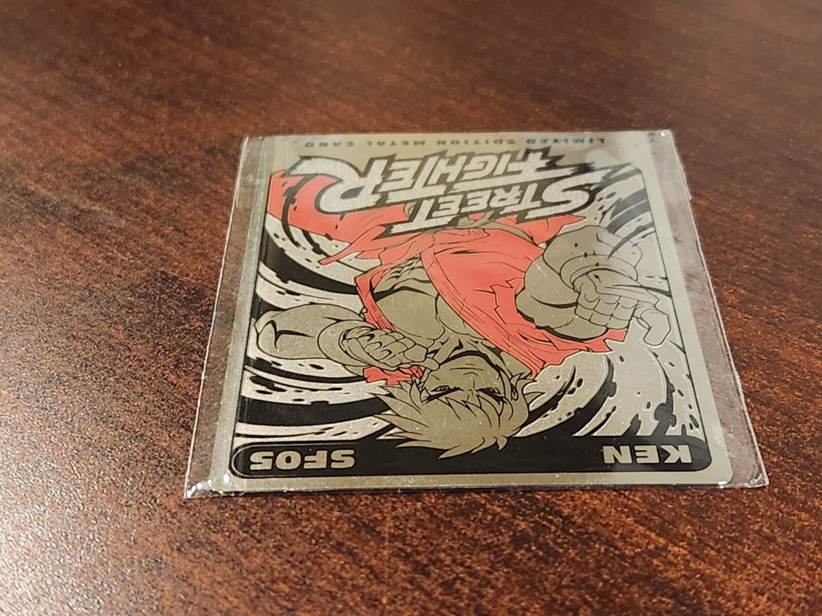 Ships Safely! Ken SF05 Metal Card - Street Fighter 2 II Ships Safely! Ken SF05 Metal Card - Street Fighter 2 II
