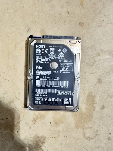 HGST HTS541010A9E662 1TB 5400rpm 2.5" SATA 9.5mm Apple HDD Hard Drive - Picture 5 of 6