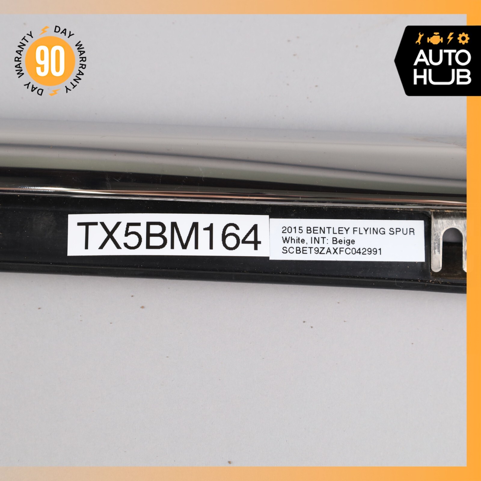 14-18 Bentley Flying Spur Exterior Door Trim Moulding Rear Left Side OEM 44k