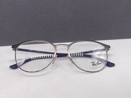 Ray Ban Brille Herren Damen Rund panto silber RB 6375 Vollrand - Bild 12 von 12