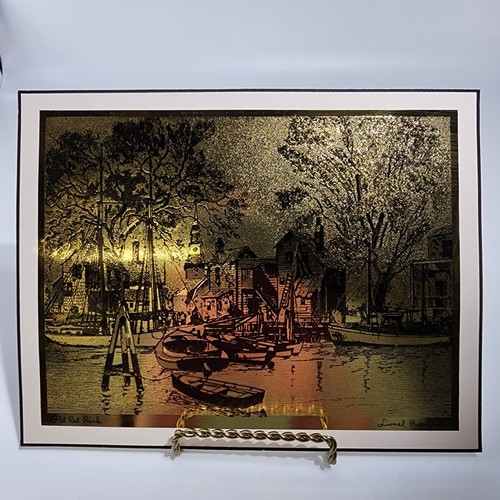 Lionel Barrymore Collector's Portfolio Gold-Etch Prints Old Red Bank ...