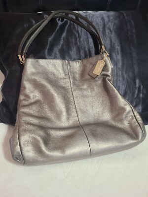 Coach 3 section purse Bronze