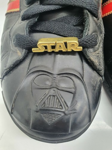 Adidas Ultrastar Superstar Star Wars Trainers, Darth Vader, UK Size 10, G41819 - Picture 3 of 8