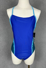 Speedo Womens Standard Swimsuit One Piece ProLT Relay Back Royal Blue 12/38 NWT.