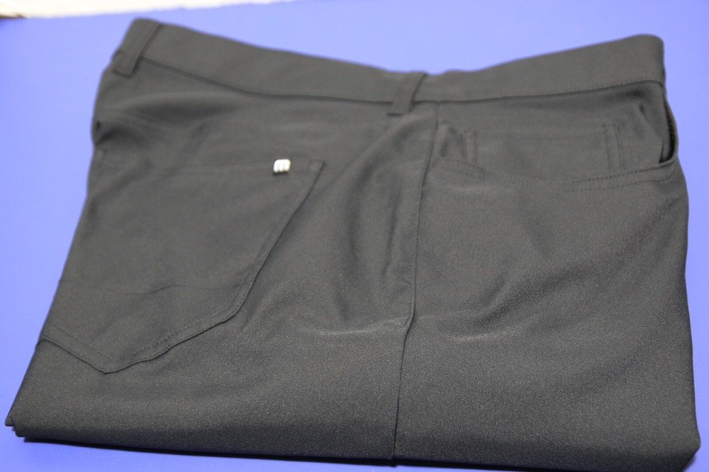 Travis Mathew Performance Golf Pants/Jeans Men's 36x30 Black Stretch 100% Poly