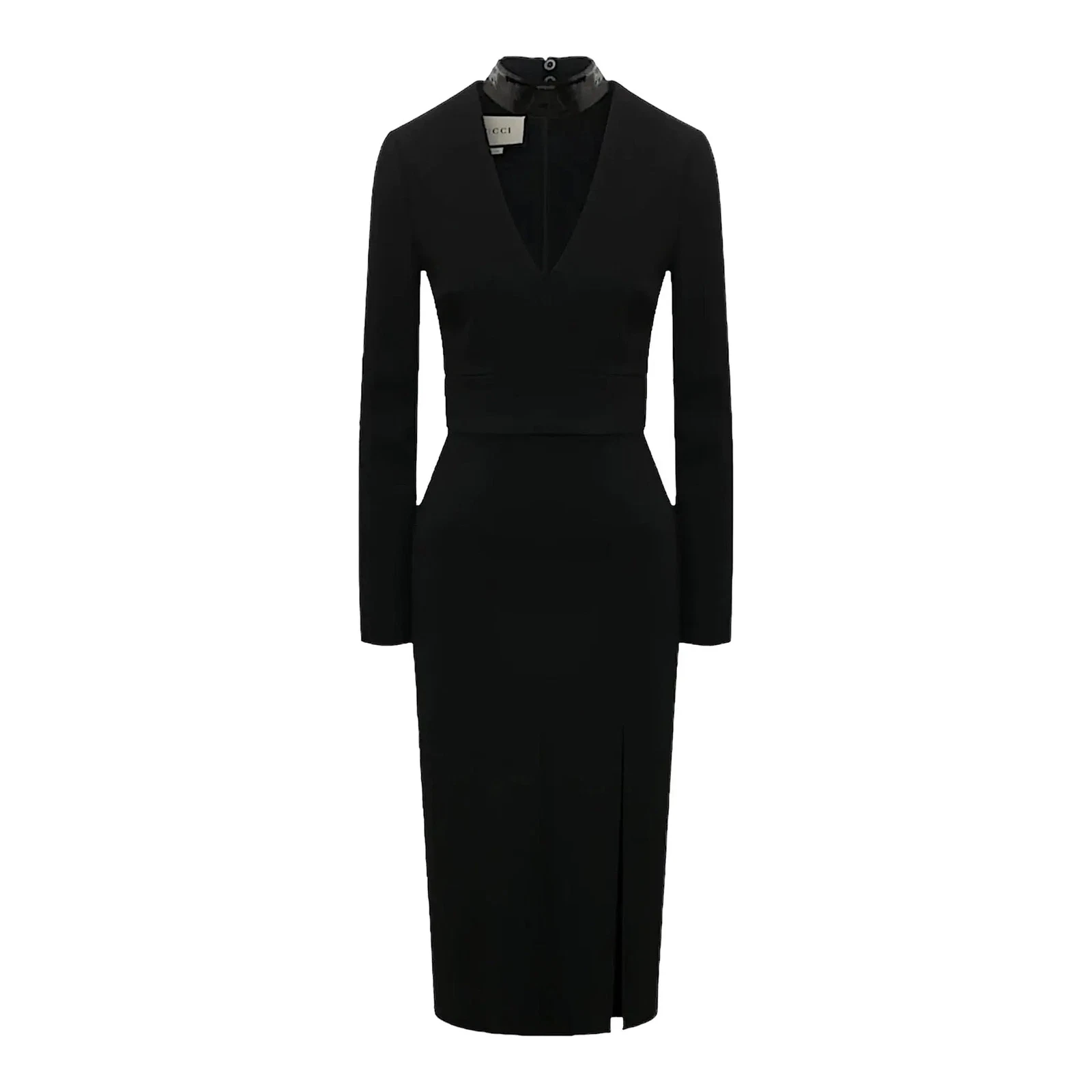 Robe à col en V GUCCI avec collier détachable