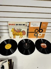 3 Vinyls- More Do Re Mi, Bowmar Singing Fun, Hans Christian Andersen Fairy Tales