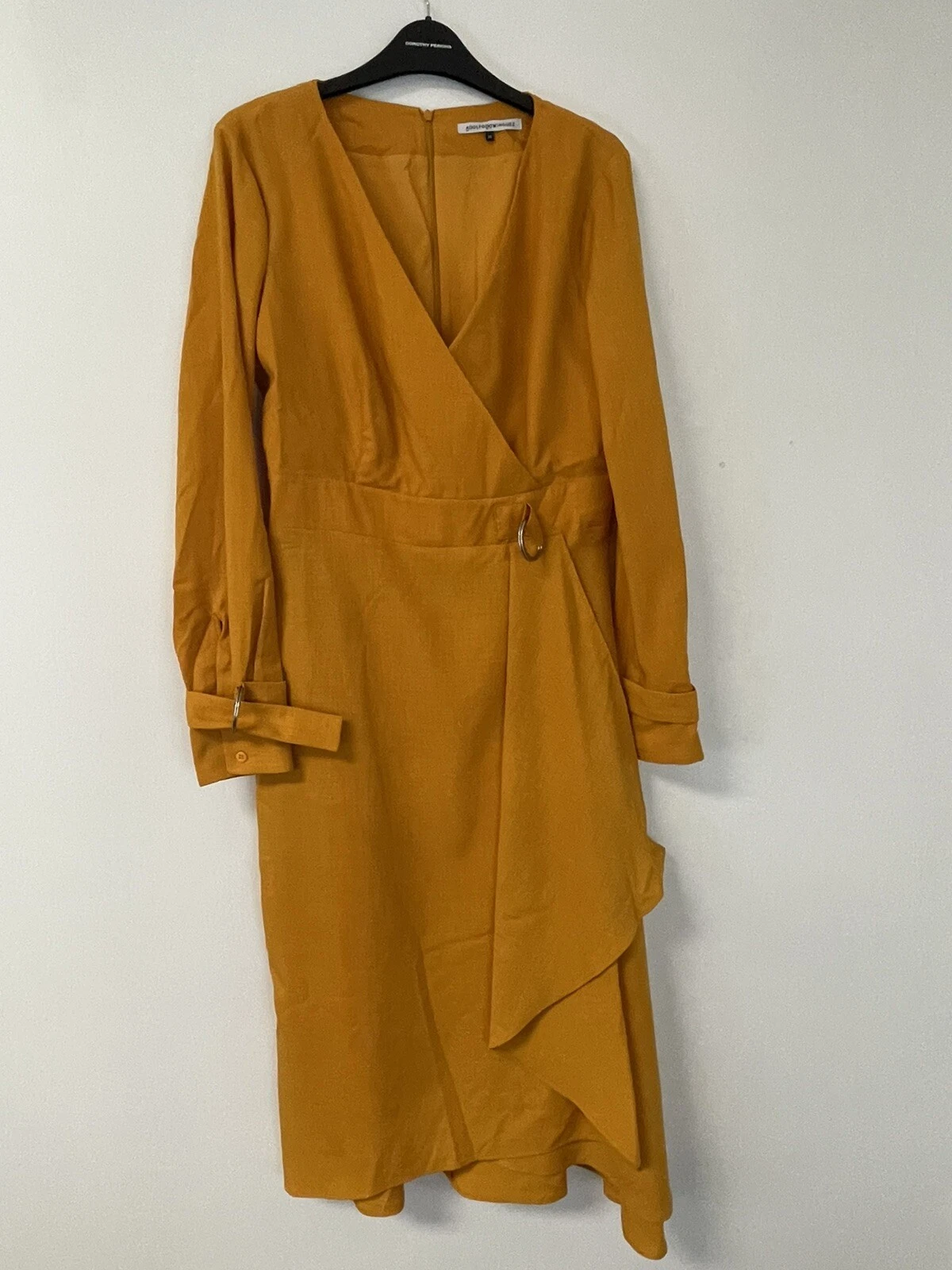 Adolfo Dominguez Jacket Dress Womens 4 V Neck Long Sleeve Factory Second N171
