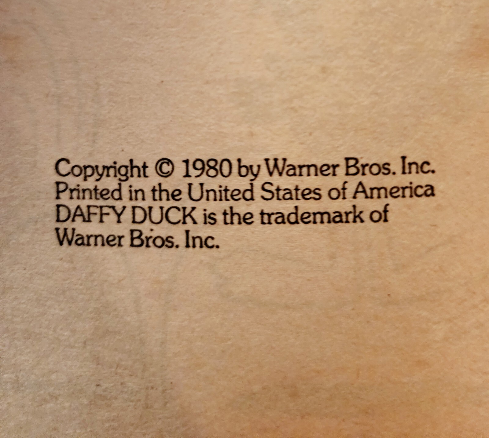 1980 Daffy Duck Paperback Comic Booklet 1st Edition Warner Brothers Vintage C83