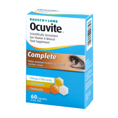 Ocuvite Complete 120 Kapseln (2 x 60) Bausch & Lomb PORTOFREI