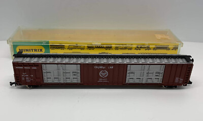 N Minitrix Hi Cube Cushion Box Car Railroad Train #3314 Missouri Pacific #272004
