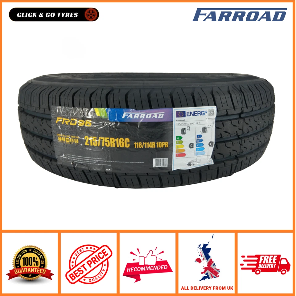 2 x 215 75 16 C - 215/75R16C FARROAD FRD96 116/114R Commercial Tyre – 2157516C - Image 3 of 4