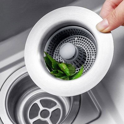 3 in 1 Kitchen Sink Drain Strainer & Stopper´Combo Pop Up Sink Stopper Drain