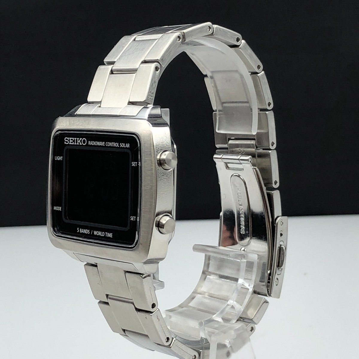 Serviced Seiko Spirit SBFG001 S760-0AB0 Digital Solar Watch