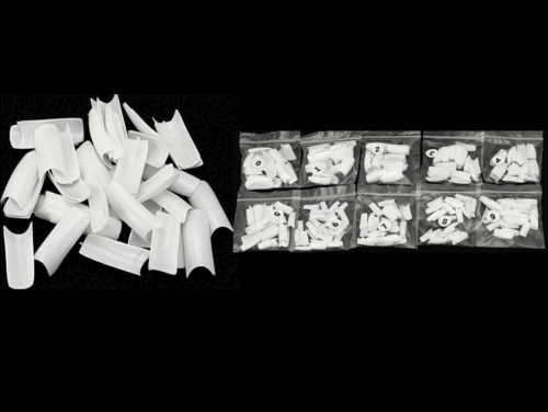 Coffin Fake False Nails Tips Long Square French Natural Transparent 500-1000 Pcs - Picture 5 of 14