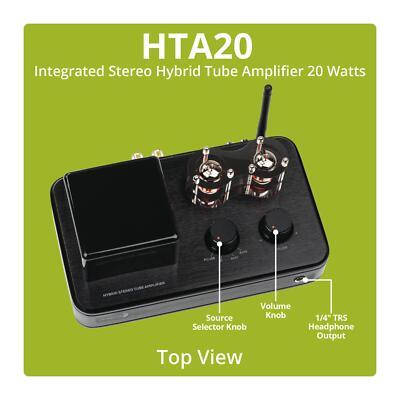 Dayton Audio HTA20 Integrated Stereo Hybrid Tube Amplifier 20