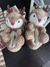 GAP Kids Reindeer Slippers Size 3-4
