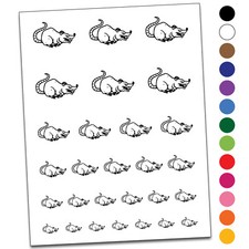 Evil Scheming Rat Rodent Temporary Tattoo Water Resistant Set