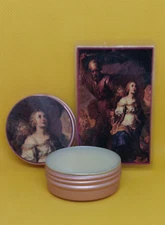 St Dymphna Holy Relic Oil Balm-1 ounce-with laminated Prayer Card