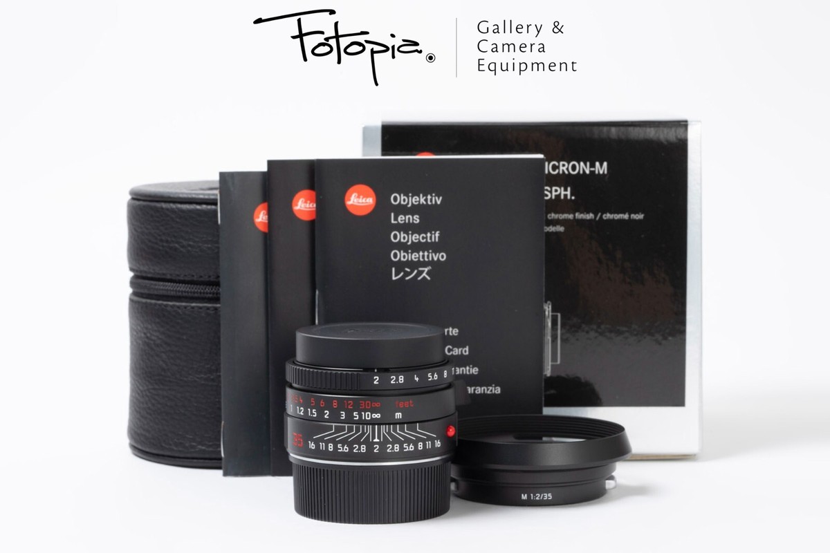 Leica Summicron-M 35mm F2 ASPH - Black Chrome / 11689, full