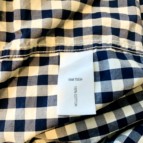 Camicia Orvis uomo Heritage popeline vestibilità attiva manica lunga blu check taglia XL - Foto 8 di 11