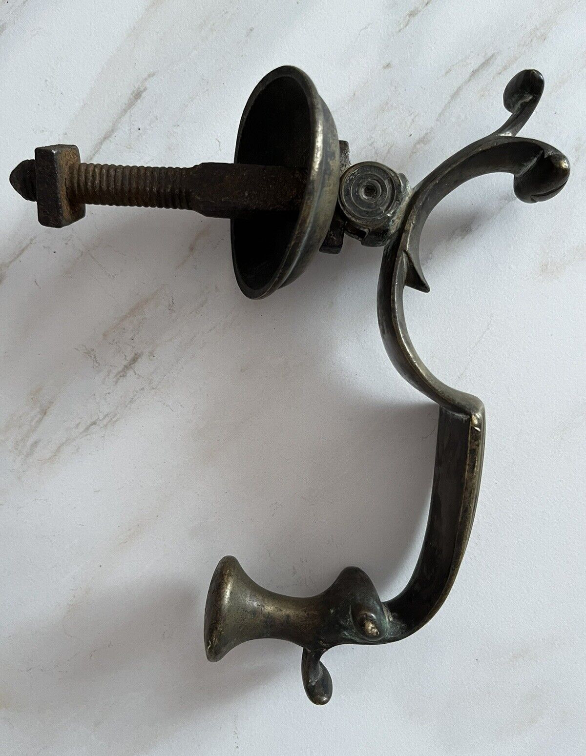 LARGE 8" ANTIQUE c.1887 VICTORIAN BRONZE DOCTORS DOORKNOCKER