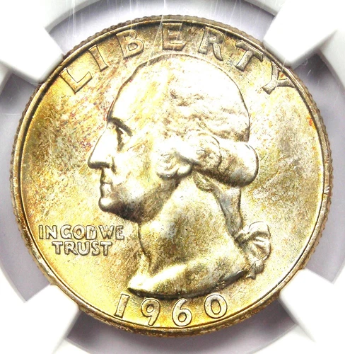 1960-D Washington Quarter 25C - Certified NGC MS67 - Rare Grade - $4,000 Value!