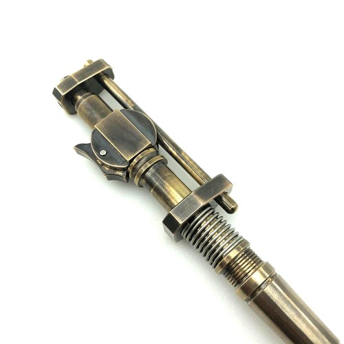 EDC Brass Creative Personality Steampunk Tactical Pen Collectible Signature Pen - Picture 6 of 10