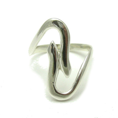 Echter Sterling Silber Ring Massiv Punziert 925 Handarbeit Verstellbare Größe