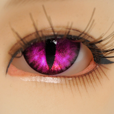 BJD Acrylic cat ooak  16mm - OMeta Half Round Acrylic Eyes (D.pink CE-07)