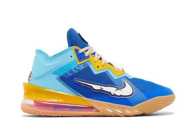 SPACEPLAYERS × NIKELEBRON 18 LOW WILE E LeBron 18 Low 'Wile E. vs Roadrunner' Release Date. Nike SNKRS