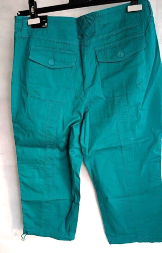 Style & Co Crop Cargo Capri Pants Womens SZ 12 Casual Outdoor Lightweight Green - Picture 2 of 11