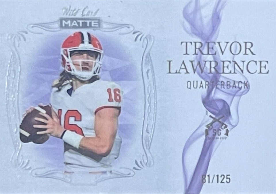 2021 Wild Card MATTE Trevor Lawrence #MSG-1 - 1 of 1