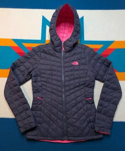 North Face Thermoball Hoodie Jacke isoliert gesteppt Kapuze blau Damen Small - Bild 1 von 8