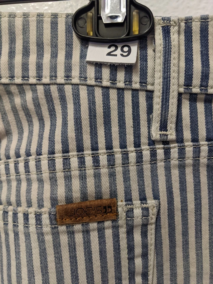 Новый с Ярлыками Joe's джинсы в полоску мини джинсовой ткани юбка необработанный кромки 29 - Изображение 3 из 3