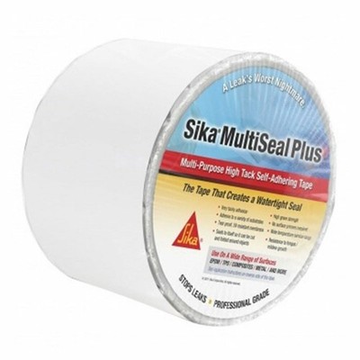 Sika 017-413828-25 Multiseal Plus Tape - White, 4'' x 25' Roll