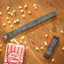 Pittsburgh Penguins Engraved Wood Sign, 1.5" x 18"