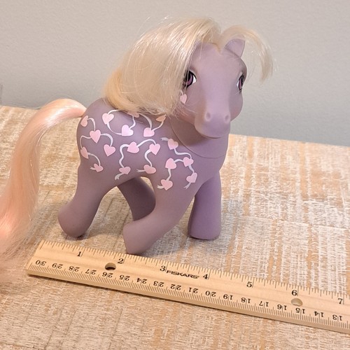 Vintage My Little Pony G1 Twice as Fancy "Love Melody" 1987 Purple Hong Kong - Picture 2 of 17